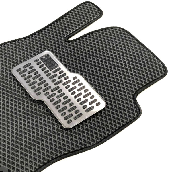 Коврики в салон EVA для Volkswagen Tiguan I 2007-2015 (Металевий підп'ятник) Сірі 5 шт
