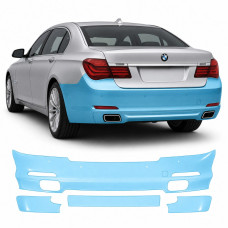 Антигравийная защитная бронепленка по лекалам для BMW 7 Series F01/F02 2008-2015 - задний бампер