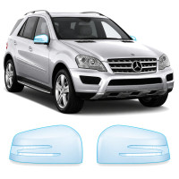 Антигравийная защитная бронепленка по лекалам для Mercedes-Benz M-Class W164 facelift 2008-2011 - зеркала