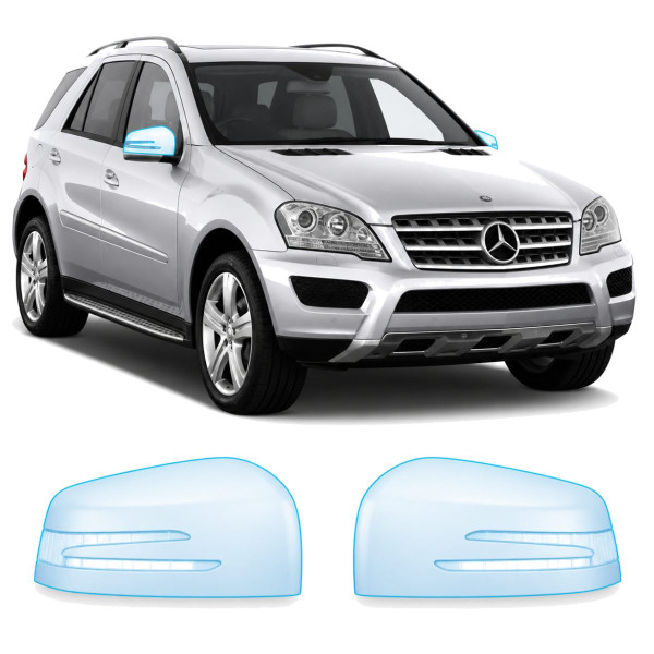 Антигравійна захисна бронеплівка за лекалами для Mercedes-Benz M-Class W164 facelift 2008-2011 - дзеркала