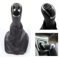 Ручка КПП з пильником у зборі Модельна для Skoda Octavia A4 Tour 1997-2012 Екошкіра 5 Швидкостей (FXSKD-15/5) №046