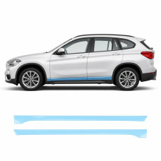 Антигравийная защитная бронепленка по лекалам для BMW X1 F48 2015-2022 - нижняя зона кузова пороги