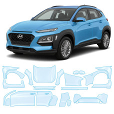 Антигравійна захисна бронеплівка за лекалами для Hyundai Kona OS 2017-2020 - повний кузов