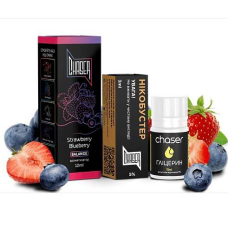 Рідина Chaser Самозаміс Black ULTRA 30ml Strawberry Blueberry 