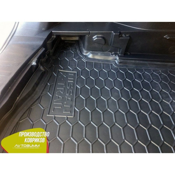 Автомобільний килимок в багажник Nissan X-Trail / Rogue T32 2017- Докатка Гумовий (Avto-Gumm)