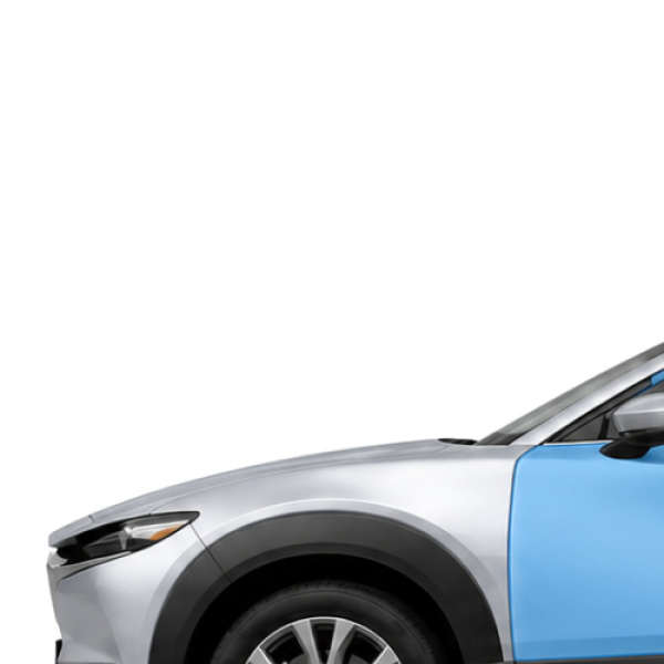 Антигравийная защитная бронепленка по лекалам для Mazda CX-30 DM 2019- зоны дверей и стойки окон
