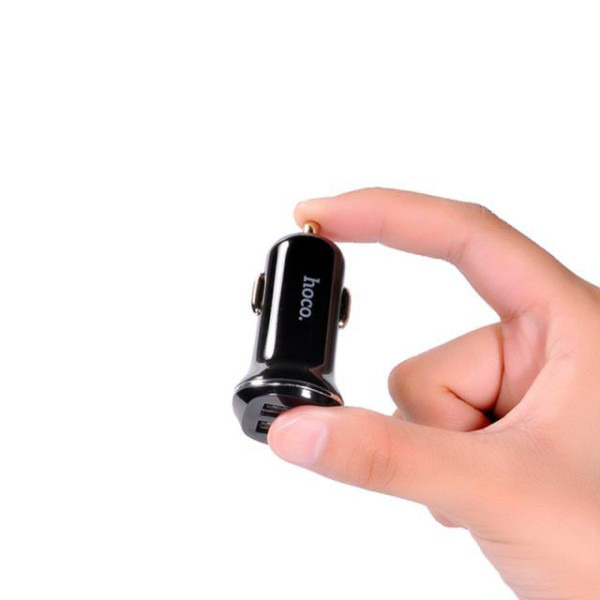 Автомобильное зарядное устройство HOCO Z1 (2USB 2.1A) Черный (Оригинал)