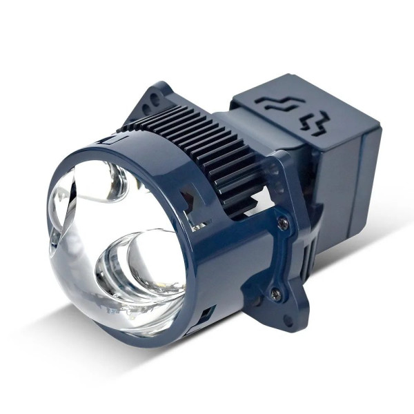 Автомобильные BI-LED линзы D3" дюйма D76 мм A7 65 / 75Вт 5500К 2 шт
