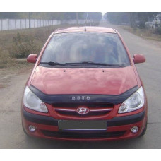 Дефлектор капота мухобойка для Hyundai Gets 2005-