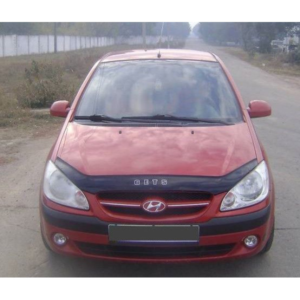 Дефлектор капота мухобойка для Hyundai Gets 2005-