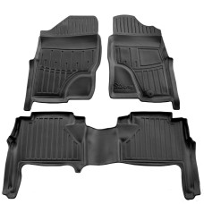 Комплект 3D ковриков в салон Nissan Navara D40 2005- ПРАВЕ КЕРМО