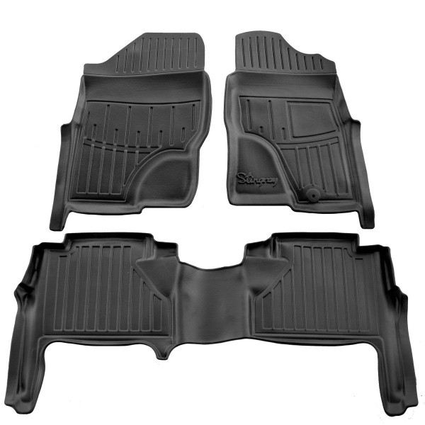 Комплект 3D ковриков в салон Nissan Navara D40 2005- ПРАВЕ КЕРМО