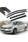 Дефлектори вікон вітровики Benke для Volkswagen Passat B7 NMS США 2014- Антихром (Тенмний Молдинг Нержавіюча сталь 3D)