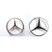 Эмблема для Mercedes 110 мм / пластиковая 3 пукли