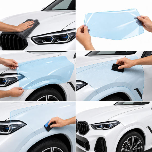 Антигравийная защитная бронепленка по лекалам для BMW X6 G06 2019-2023 - полный кузов