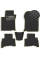 Коврики в салон EVA для Toyota Prado 150 2010-2021 (Металлический подпятник) Черные-Бежевый кант 5 шт