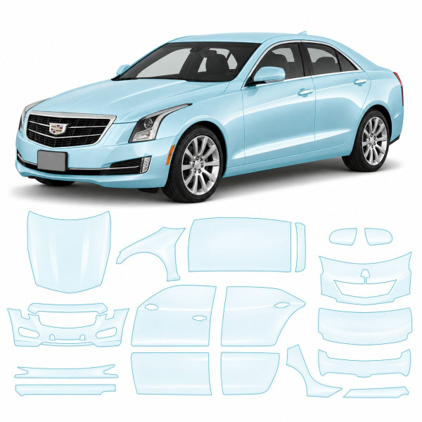 Антигравійна захисна бронеплівка за лекалами для Cadillac ATS I 2013-2019 - повний кузов