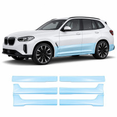 Антигравійна захисна бронеплівка за лекалами для BMW iX3 G08 2020-2025 - нижня зона кузова та пороги