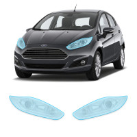 Антигравійна захисна бронеплівка за лекалами для Ford Fiesta VI facelift 2013-2017 - оптика (фари та ПТФ)