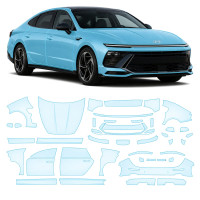 Антигравійна захисна бронеплівка за лекалами для Hyundai Sonata DN8 facelift 2023- повний кузов