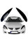 Вії фар для Mitsubishi Lancer IX 2003-2007 Широкі Voron Glass