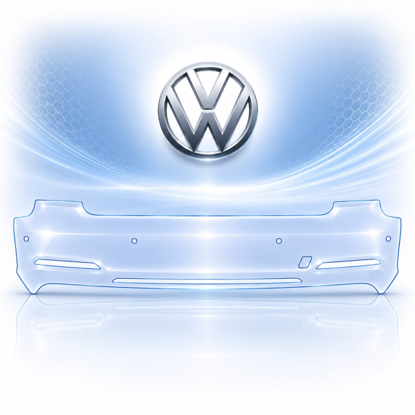 Антигравийная защитная бронепленка по лекалам для Volkswagen Touareg II facelift 2014-2018 - задний бампер