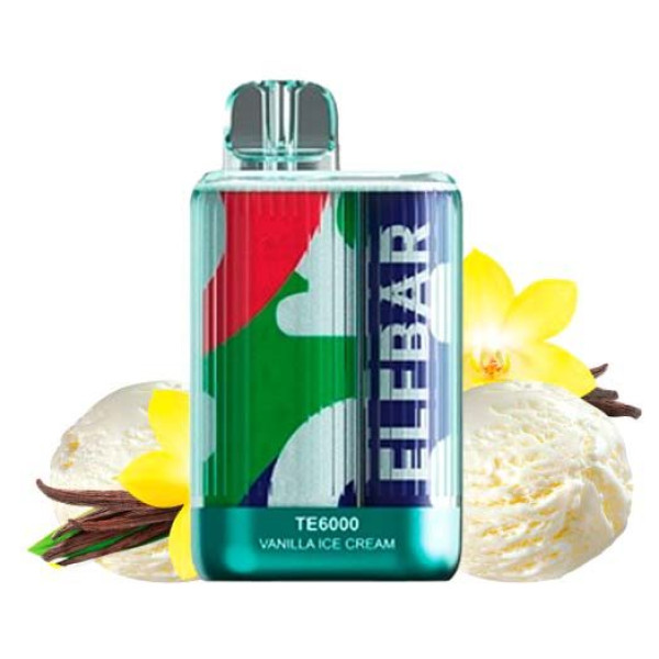 Elf Bar TE6000 POD 5% Оригинал Vanila Ice Cream Ванильное Мороженое (Подзаряжаемый)
