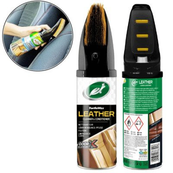 Очищувач шкіри із щіткою Turtle Wax Power Out Odor-X 400 мл (52895)