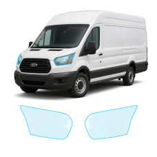 Антигравийная защитная бронепленка по лекалам для Ford Transit VII 2013- оптика (фары и ПТФ)