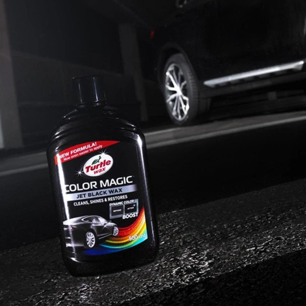 Черный полироль с тефлоном для кузова Turtle Wax Color Magic PTFE 500 мл Черный (53968/51768)