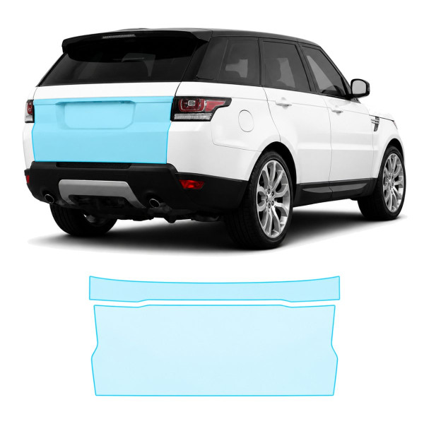 Антигравийная защитная бронепленка по лекалам для Land Rover Range Rover Sport L494 2013-2017 - зона крышки багажника