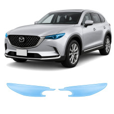Антигравийная защитная бронепленка по лекалам для Mazda CX-9 TC facelift 2020-2023 - оптика (фары и ПТФ)