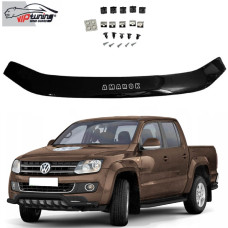 Дефлектор капоту мухобійка Volkswagen Amarok 2010- Євро Кріплення (Vip Tuning) VW40