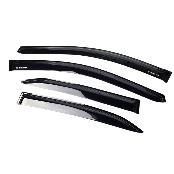 Дефлекторы окон ветровики Toyota Corolla 2012-2019 Voron Glass