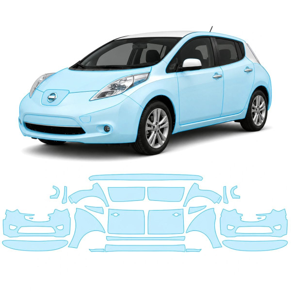 Антигравийная защитная бронепленка по лекалам для Nissan Leaf ZE0/ZE1 2010-2017 - полный кузов