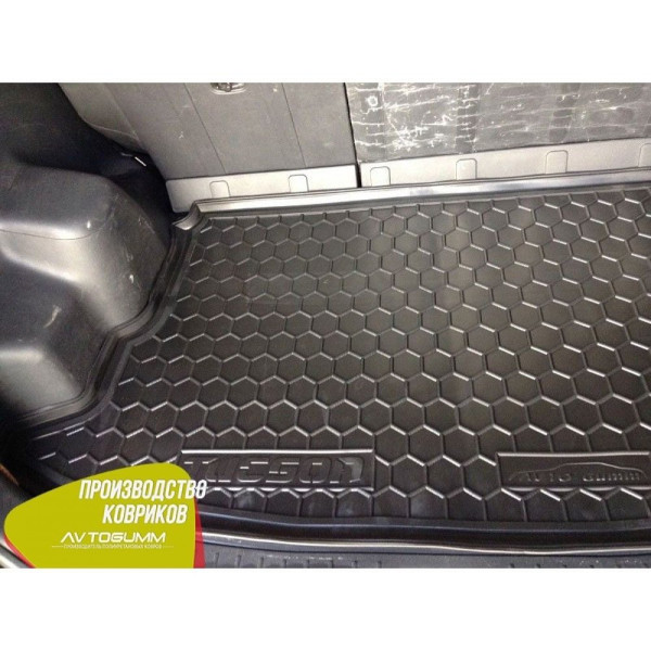 Автомобільний килимок у багажник Hyundai Tucson 2004- Гумо-пластик