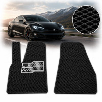 Коврики в салон передние EVA для Tesla Model S 2012- с подпятником 2 шт