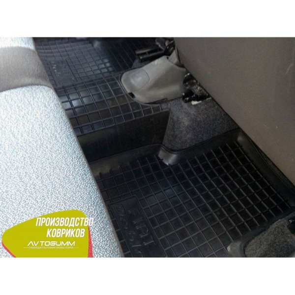 Автомобильные коврики в салон Fiat Doblo 2000-2010 борт 3-5 см Черные (Avto-Gumm)