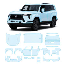 Антигравийная защитная бронепленка по лекалам для Lexus GX J250 2023- полный кузов