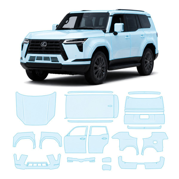 Антигравійна захисна бронеплівка за лекалами для Lexus GX J250 2023- повний кузов