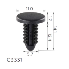 Клипса для обшивки багажник крыло Mercedes A0029973386 (C3331)