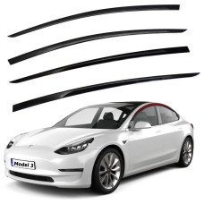 Дефлектори вікон вітровики Benke для Tesla Model 3 2017- Premium (BTSM31923)