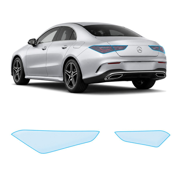Антигравійна захисна бронеплівка за лекалами для Mercedes-Benz CLA C118 facelift 2023- задні ліхтарі стопи