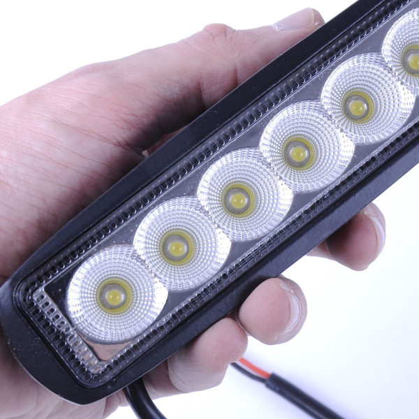 Додаткова LED фара 18W (3W*6) 10-30V 160x46x57 mm Близький (07-18W) 1 шт (2569)