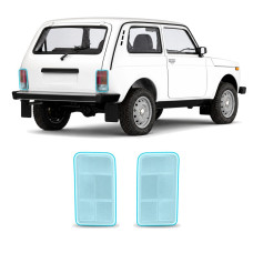 Антигравийная защитная бронепленка по лекалам для LADA Niva 2121 1977-2020 - задние фонари стопы