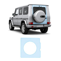 Антигравийная защитная бронепленка по лекалам для Mercedes-Benz G-Class W463 1990-2018 - зона крышки багажника