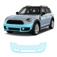 Антигравійна захисна бронеплівка за лекалами для Mini Countryman F60 2017-2020 - передній бампер
