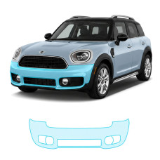 Антигравійна захисна бронеплівка за лекалами для Mini Countryman F60 2017-2020 - передній бампер