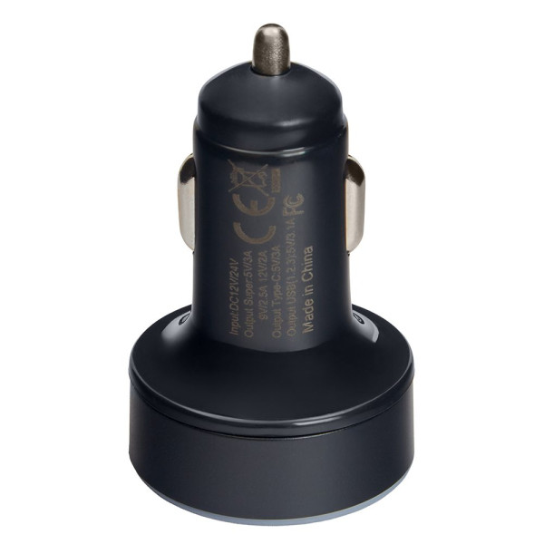 Автомобільний зарядний пристрій VOIN, 36W, 4USB QC3.0 18W + 2PD 18W, 12/24V (C-36211)