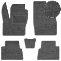 Ворсовые коврики для Ford Kuga 2008-2012 с подпятником Серые 5 шт (Carrera)